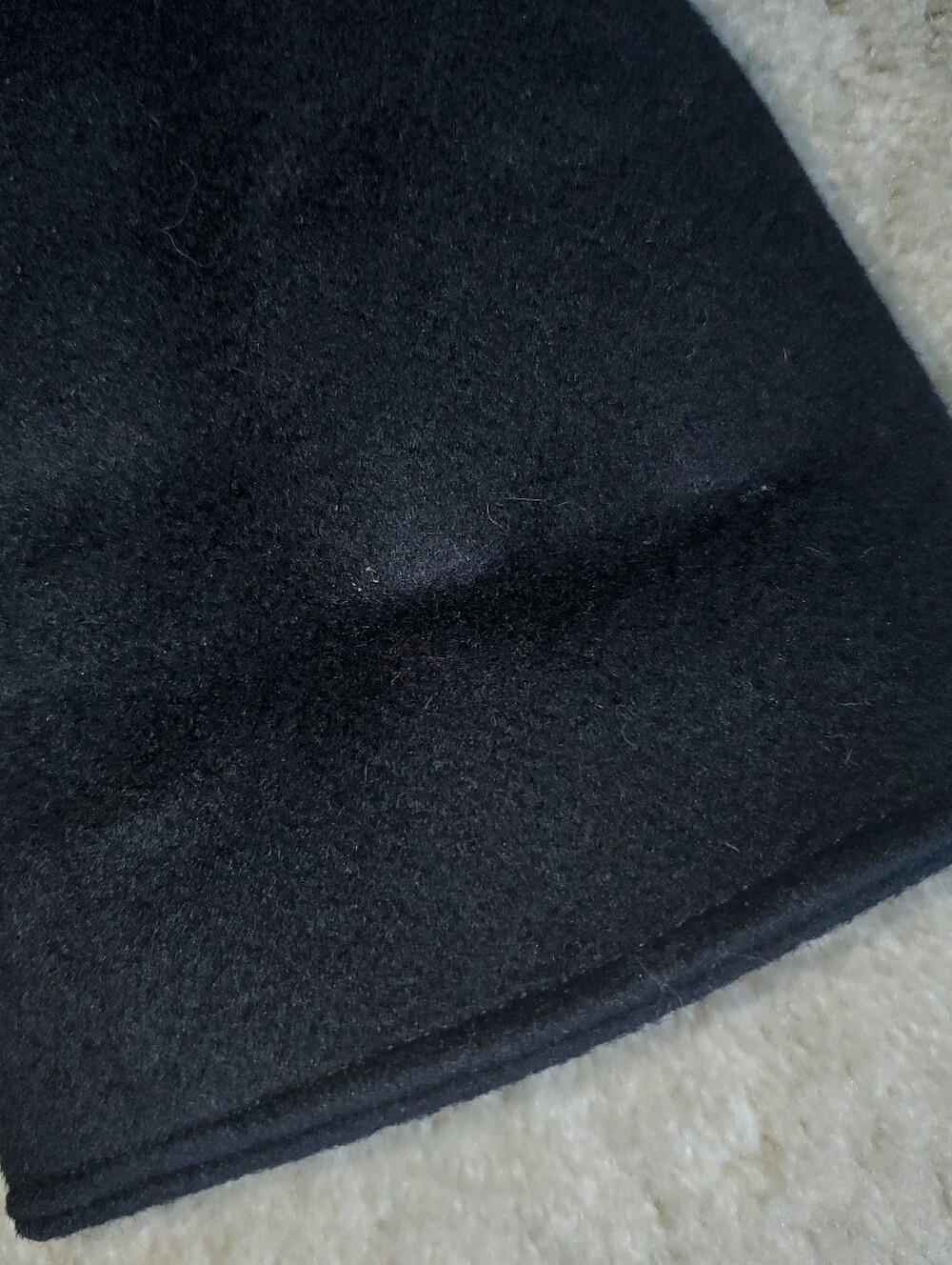 Classic Vintage Black Wool Trenchcoat - Picture 14 of 14